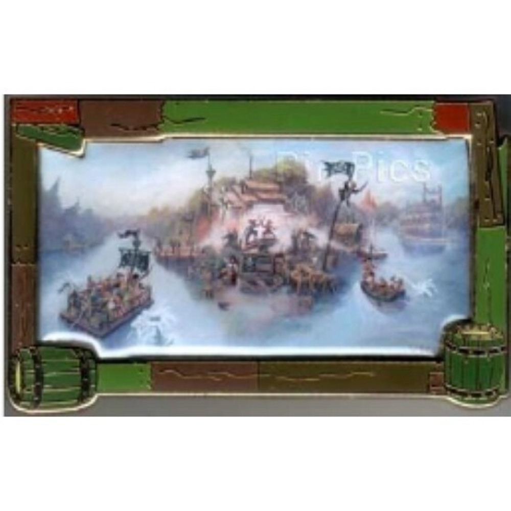 Disney WDI Pirate's Lair Tom Sawyer Island Concept Art Pin LE 300 54598